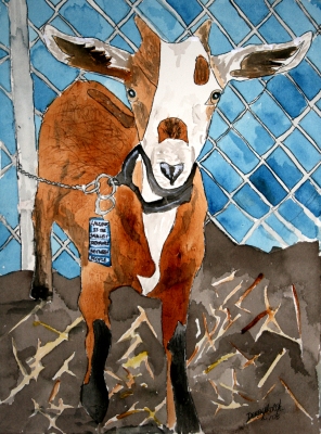 goat painting